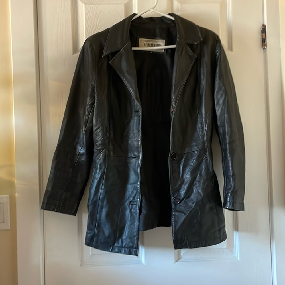 VINTAGE Laurence Roy leather blazer jacket